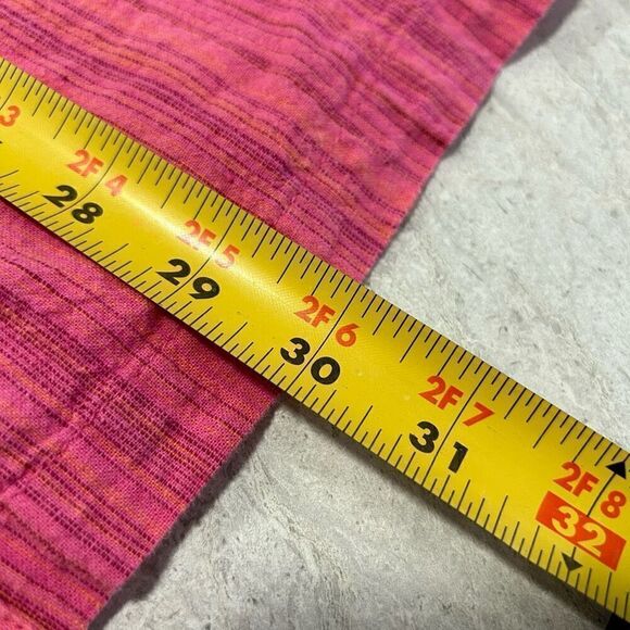 Hot Cotton Women’s Pink Micro Stripe Linen Blend Lagenlook Button Up Top Size 1X - Picture 11 of 12